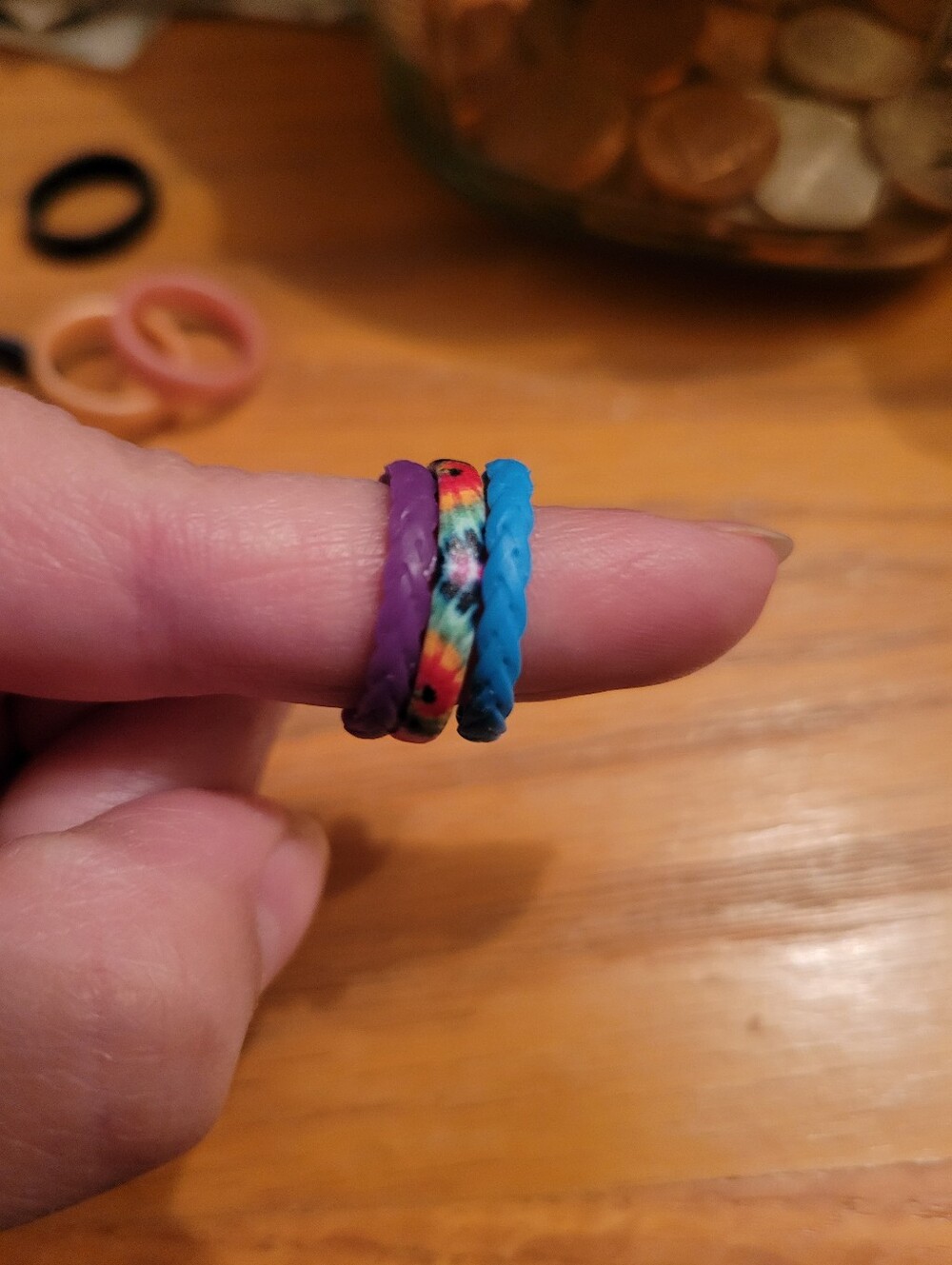 Groove Rings, Stackable Size 6 - Picture 2 of 4